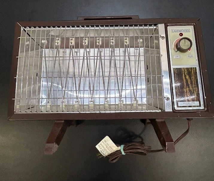 VTG Lakewood Model 310 Portable Heater Metal Electric 1500 watts TESTED WORKS - Image 2 of 4