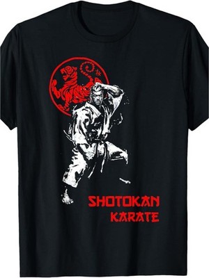 Shotokan Karate Graphic T-Shirt Martial Arts Fighter Training Tee