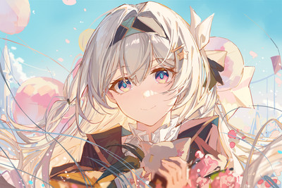 Anime honkai star rail firefly girls white hair hairband Custom Gaming Mat Desk