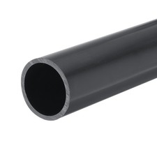 PVC Rigid Round Pipe 27.2mm ID 32mm OD 20cm Length Dark Grey High Impact