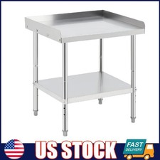 28x24 inch Stainless Steel Work Table ,2-Tier Commercial Kitchen Food Prep Table