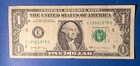 fancy serial number 1 dollar bill 2017A TOMBSTONE NOTE 1950 TO 1979 — photo 2