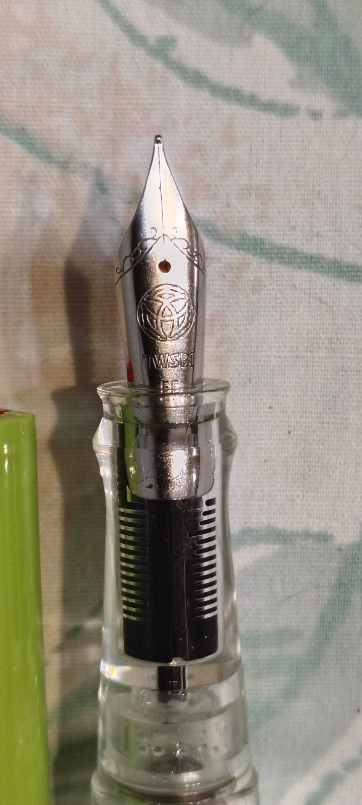 TWSBI Swipe Fountain Pen In Green Extra Fine Stainless Steel Nib New
