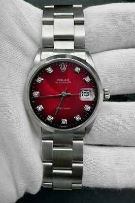 Rolex Oyster Precision 6694 - Dial Bordeaux Nuance - generalüberholt - Garantie