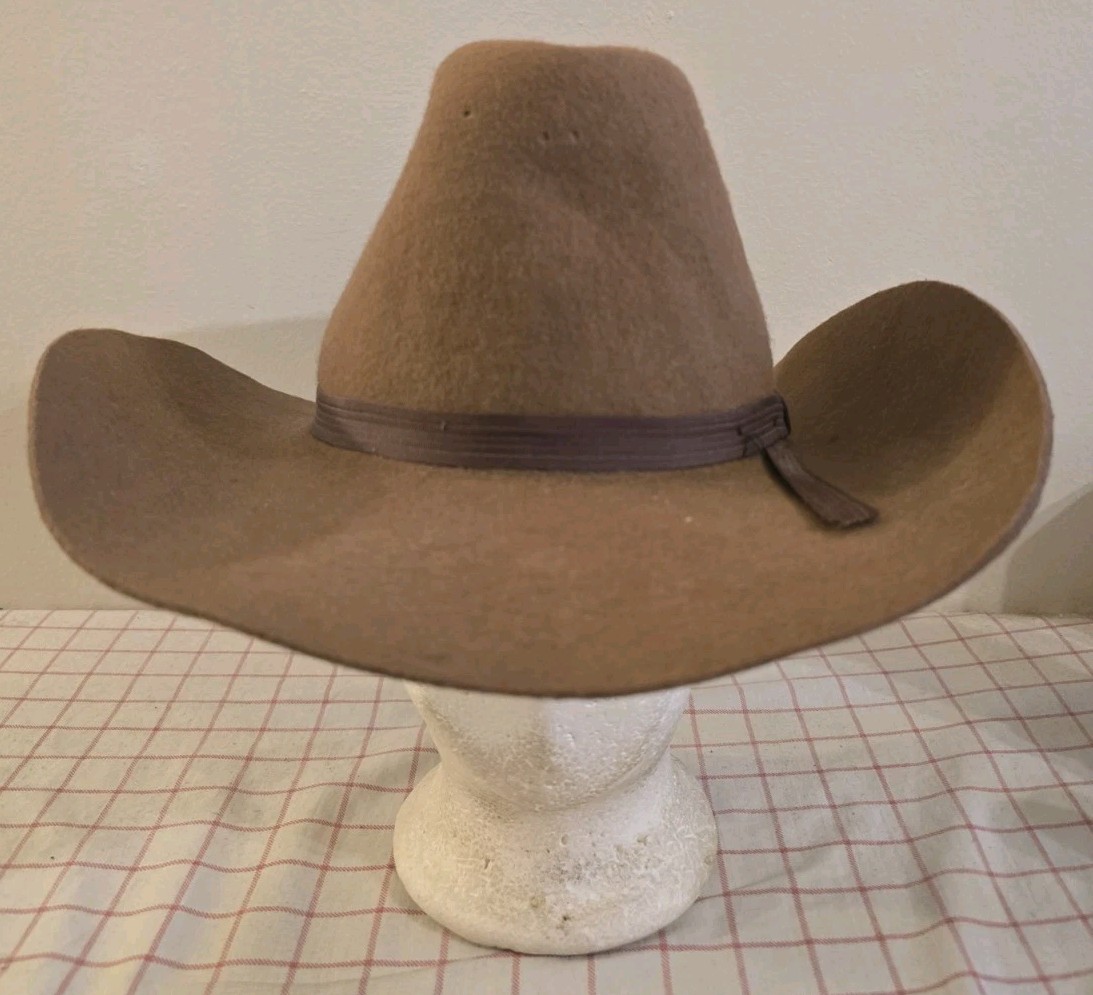 Vintage Always On Top Cowboy Hat Brown Size 7 Mens Band  display picture 2