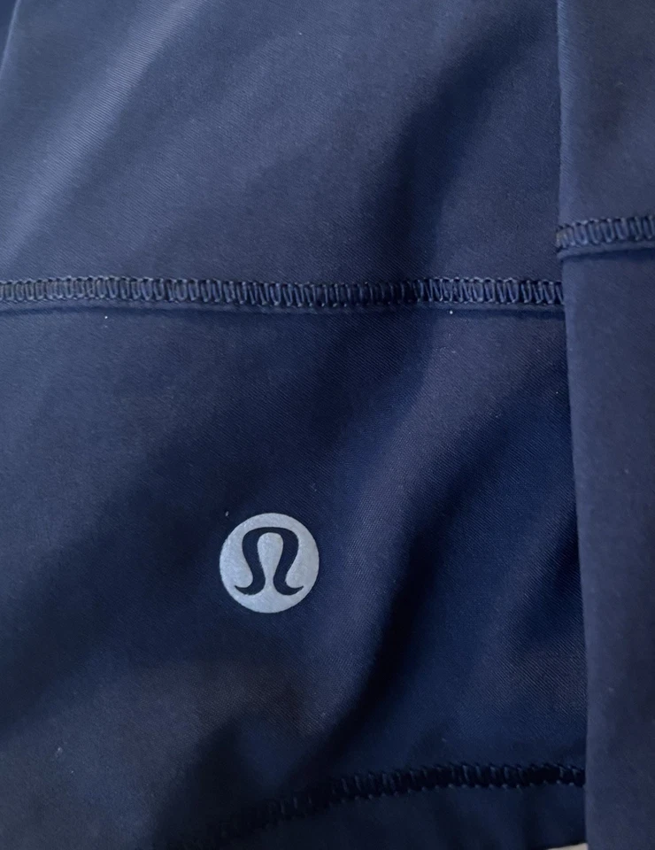 🍒 LULULEMON TALLA 8 AZUL MARINO RITMO RIVAL FALDA FORRO CREMALLERA BOLSILLO W8AB7R TENIS GOLF USADA EN EXCELENTE ESTADO Foto 3 de 4