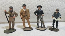 4 Del Prado Wild West Butch Cassidy, Jesse James, Buffalo Hunter, Journalist