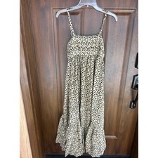 ASOS DESIGN WOMENS MATERNITY DRESS | VISCOSE LEOPARD PRINT TANK DRESS XS (2)