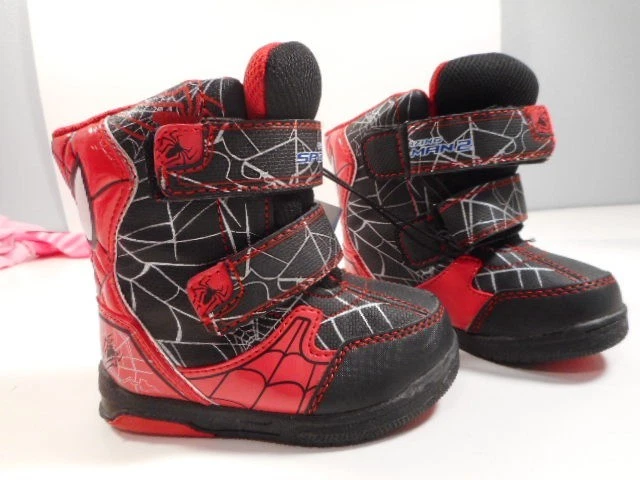 Spiderman Snow Boots Baby Boys Toddler Ski Boots Size 5 - Image 4 of 4