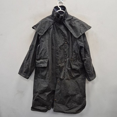 Driza Bone Vintage Rainlover Wax Waterproof Riding Navy Long Coat Jacket Size XS