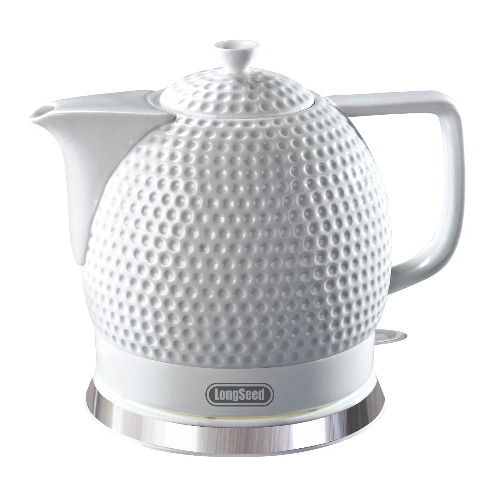 Electric Kettle, 1.2L Ceramic Tea Kettle with embossed design, BPA-Free,1500W...