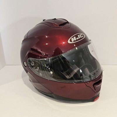 HJC IS-MAX II Modular Motorcycle Helmet Wine Red Metallic Size Medium DOT
