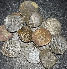 Random Medieval France French Knights Templar Cross European Crusader Coin