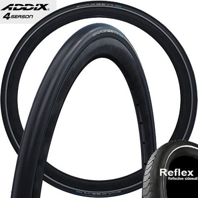 Schwalbe 25-622|28x1.00|700x25C ONE 365 Faltreifen E-25, Addix 4Season, schwarz-