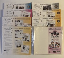 Lot Of 8 Creative Memories 12 X 12 Refill Album Pages White black girl school