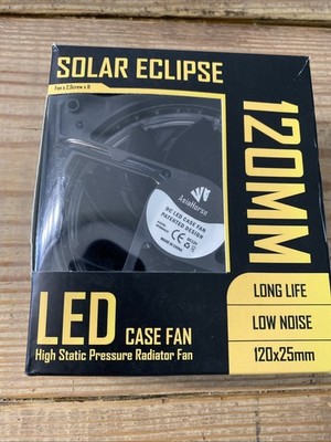 Asia Horse Solar Eclipse 120mm LED Case Fan Double Pack Fan NIB