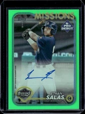 2024 Topps Pro Debut - Ethan Salas #PD-153 Green Foil Autograph /99 (AU, RC)