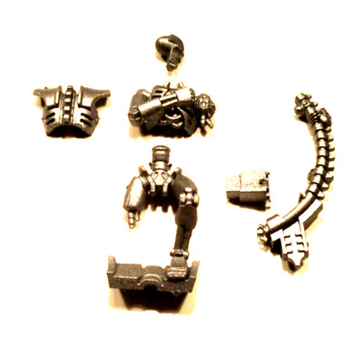Warhammer 40k. Necron Ghost Ark / Doomsday Ark sitzender Krieger linkes Bein