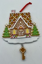 Gingerbread House with Key Christmas Ornament/New Home/First Home