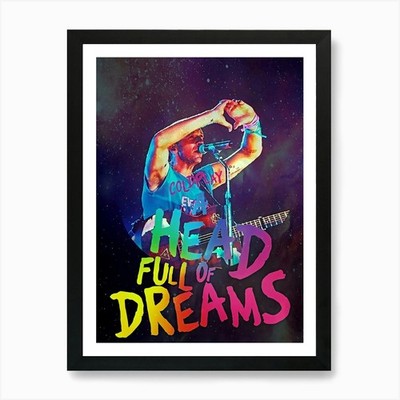 Chris Martin Cold Play Musik Band 3 gerahmtes Wandbild Poster Leinwandbild Bild