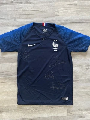 Maillot Équipe De France Signée - Photo 1/3