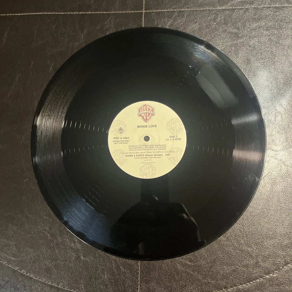 Monie Love Down 2 Earth 12’ Single Promotional Copy Foto 3 de 4