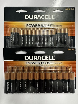 #ad CIM X2 48 Duracell Power Boost Batteries 24 AA amp; 24 AAA March 2036 Exp. NEW $34.99