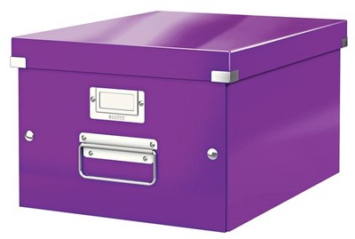LEITZ Ablagebox Click & Store WOW DIN A4 violett