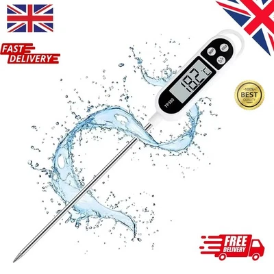 Meat Food Thermometer Digital Temperature Probe Cooking Jam Sugar BBQ Turkey WHB