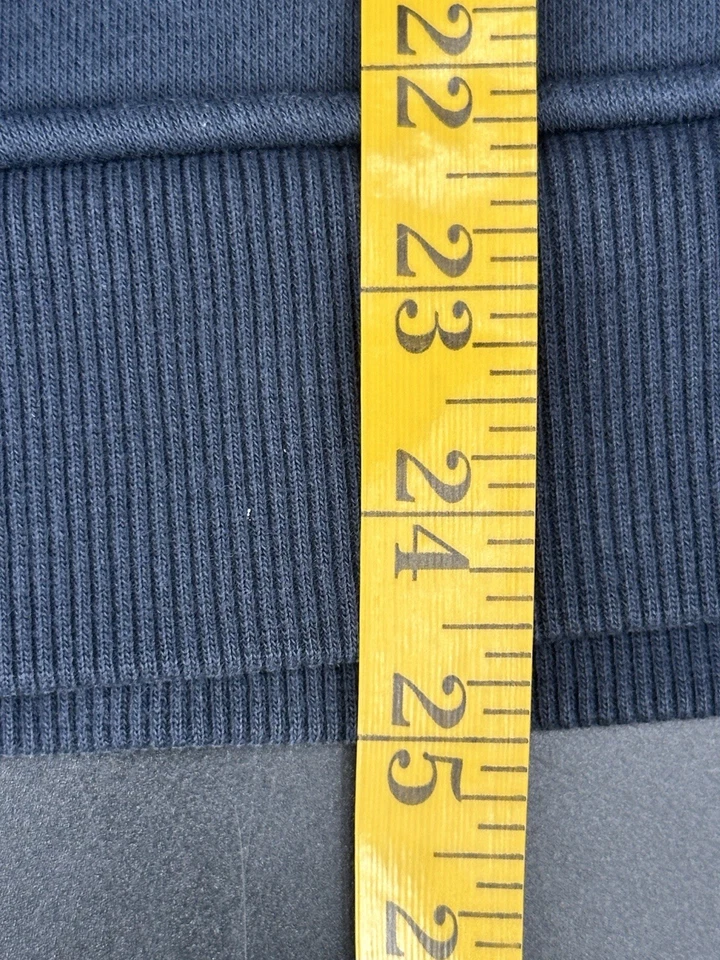 Carhartt Relaxed Fit Quarter Zip Mock Neck Sweatshirt Women's Small (4-6) Blue - Image 4 of 4