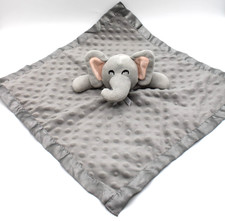 Elephant Security Blanket Lovey Silky Satin Grey Soft Crinkle Ears 16 ProGoleem