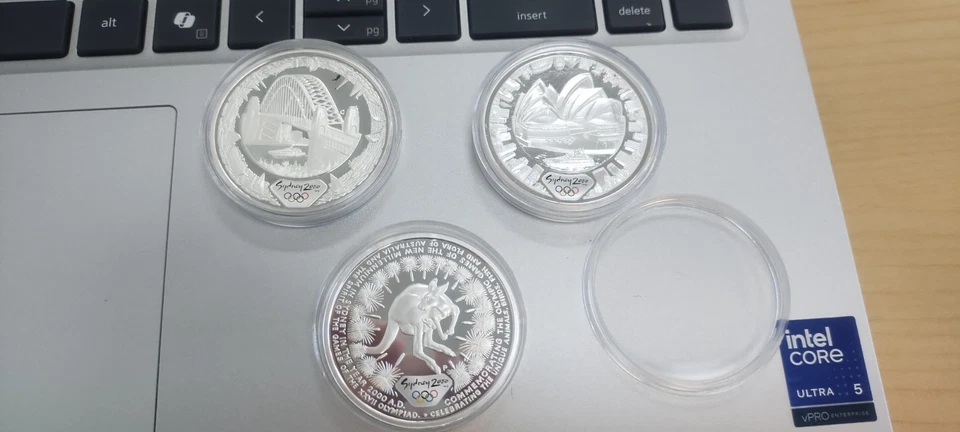 Sydney 2000 Olympic Silver Proof Coins Set of 3 – 1 oz .999 Fine Silver – Royal  - Image 2 of 4