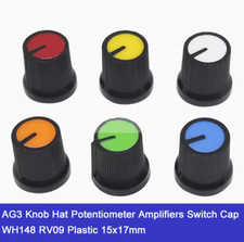 AG3 Knob Hat Potentiometer Amplifiers Switch Cap WH148 RV09 Plastic 15x17mm 