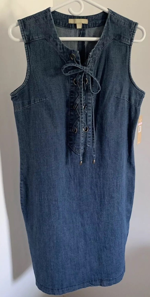 white christmas dresses Hope Sleeveless Denim Midi Dress main image 1