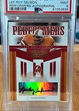 2006 Donruss Gridiron Gear Lee Roy Selmon Auto PSA 9 Mint Bucs /40 Pop 1/1 Sick