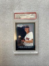 2006 Bowman Draft Picks & Prospects Chrome Justin Masterson PSA 9
