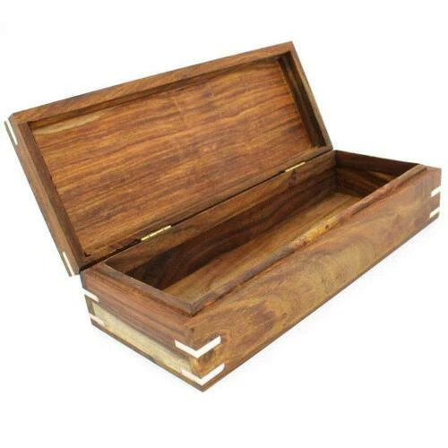 Haryali Wooden Storage Box for Shaving & Make up Accessories Travel Organizer - Picture 1 of 7