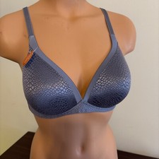 Warner's Back to Smooth Wire-free Lift Lightly Padded Bra Urban Blue 34C