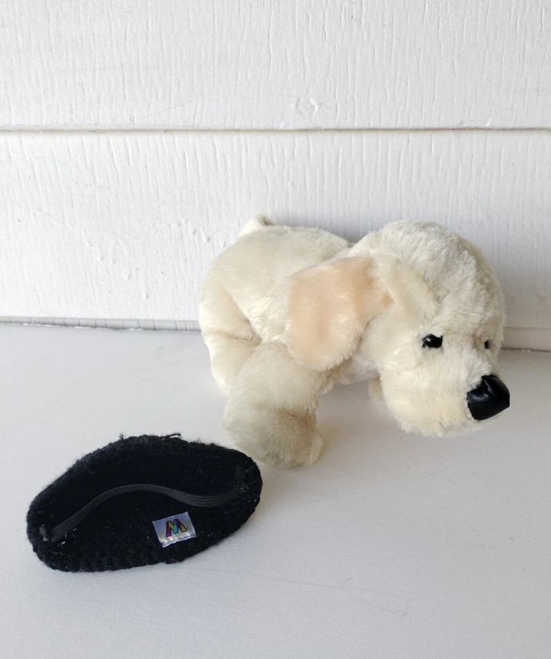 Ganz Webkinz Yellow Labrador Dog Plush Stuffed Animal w Buddy Hat 9" No Tag Code - Image 3 of 4