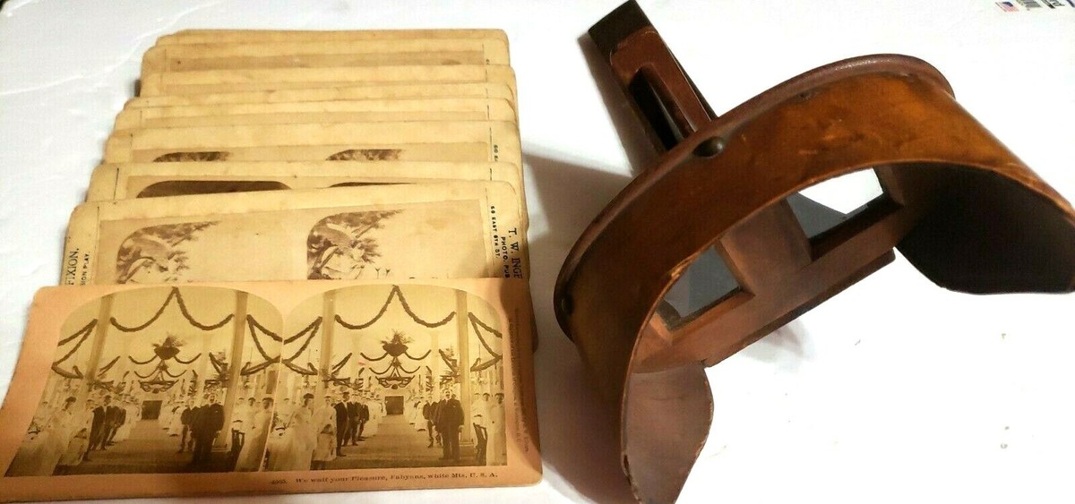 rare stereoscope cards Stereoview Cards Stereoscope Photos Antique 19th-20th Century B&W & Color  Rare