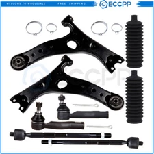 Front Lower Control Arm Tie Rod End & Rack Bellow For 2001 2002 2003 Toyota RAV4