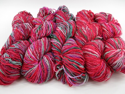 5 Lot - Colinette Lasso Yarn | 100Gr | 224Yds | Color: 35 RASPBERRY