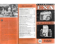 EXA AUTOMATIC 35MM SINGLE LENS REFLEX CAMERAS MANUAL
