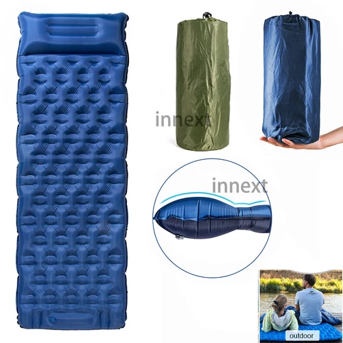 Inflatable Air Mattress Outdoor Tent Mat For Camping Hiking Travel Sleeping Pad