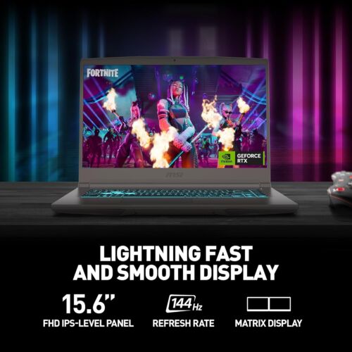 MSI Thin 15 B13VE 15.6" 144Hz Laptop Intel Core i7-13620H 16GB 512GB RTX 4050 - Picture 6 of 8
