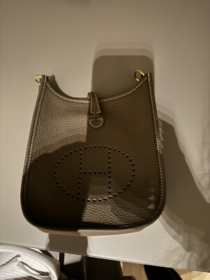 【Gris Meyer × Silver金具】HERMES ミニエヴリン 16 TPM エルメス エヴリン TPM/16 アマゾン グリメイヤー トリヨン