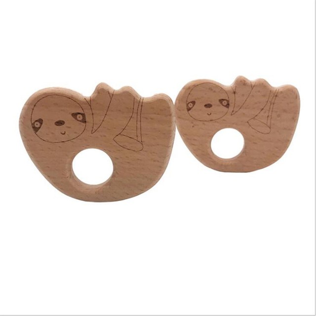 sloth baby teether