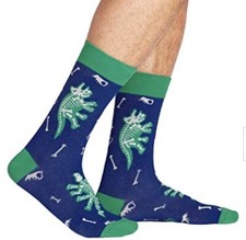 Sock It to Me, Youth Children's Crew Socks: Arch-eology - Blue  Green Age 3-6