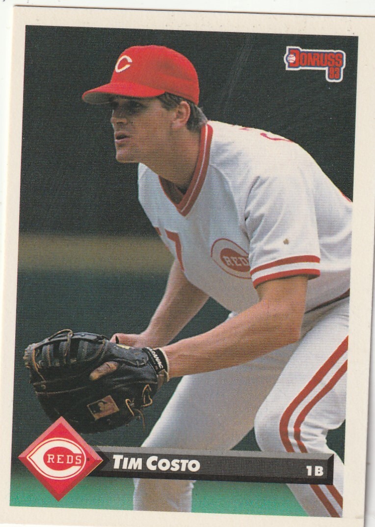 FREE SHIPPING-MINT-1993 Donruss Tim Costo #270 PLUS REDS BONUS CARDS