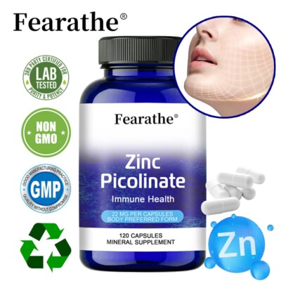 Zinc Picolinate 22mg | High Potency, Non-GMO | Immune Health